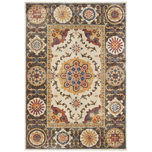 Oriental Weavers 9 ft. 10 in. x 12 ft. 10 in. Pandora Rectangle Rug Ivory P4929X300390ST - main